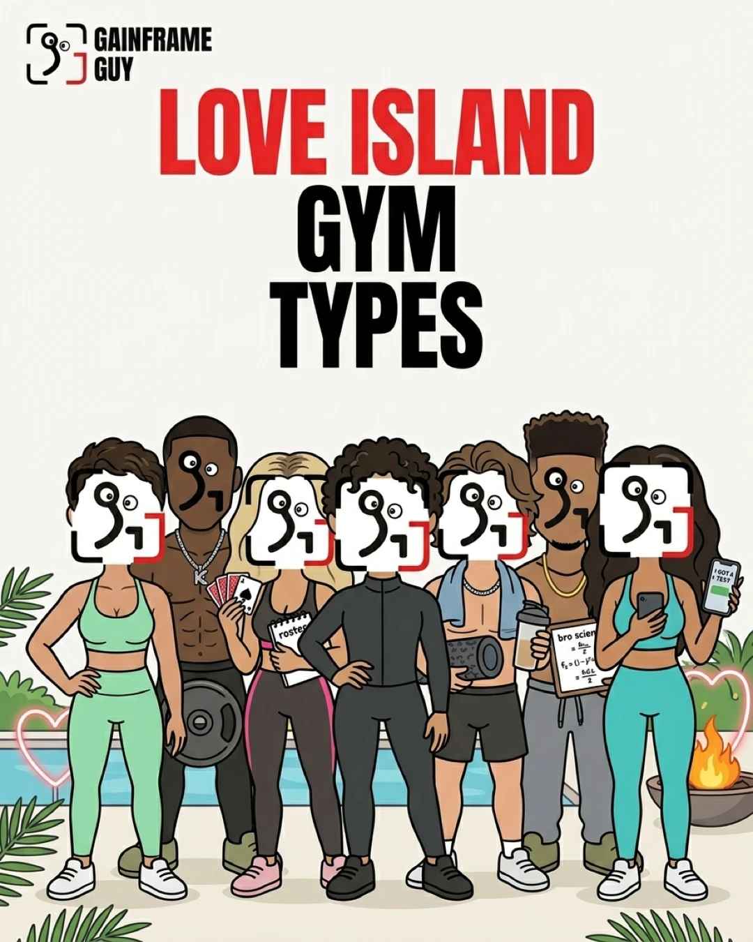 Love Island Gym Types
