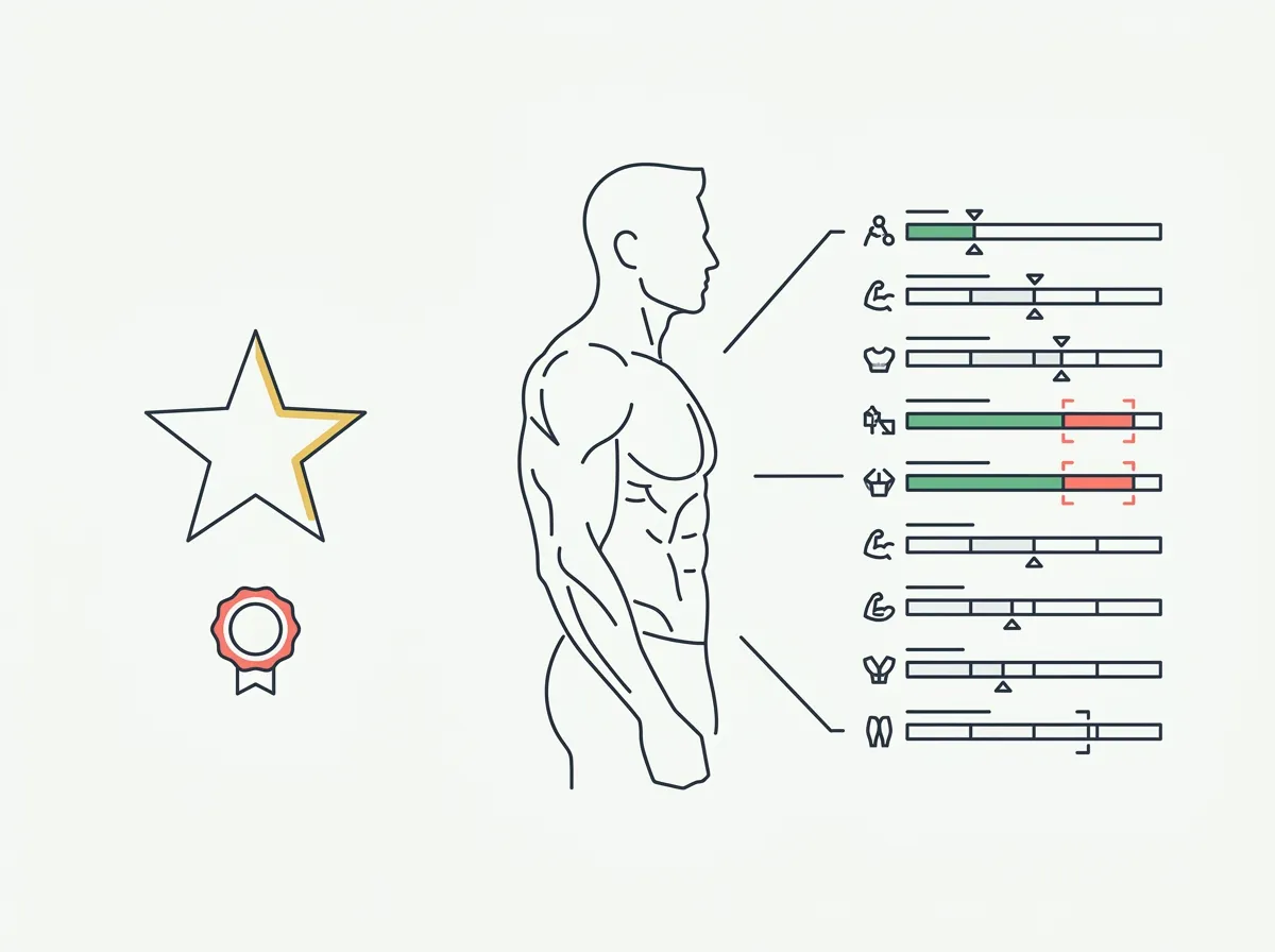 We tested 5 AI physique rating apps — Galaxy.ai, AestheticRank, Rate My Physique, Aesthetics AI, BodyScore AI. Plus what's missing from all of them.
