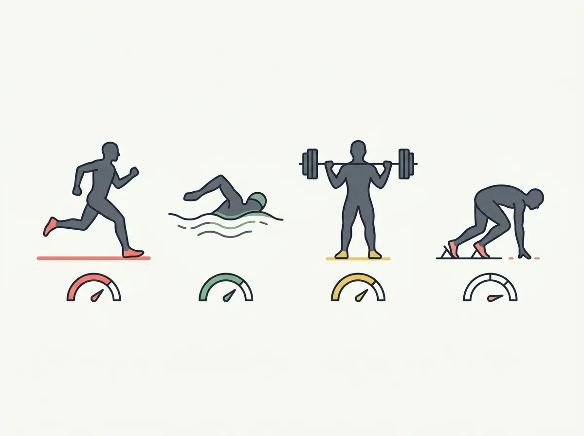 Commonly reported body fat ranges for athletes by sport — runners, bodybuilders, football, swimmers, combat sports, and more — and what those numbers mean for your own target.