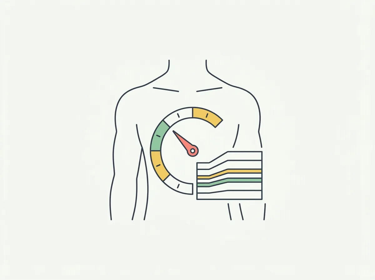 The average body fat percentage for men, the category chart from athletic to obese, why the typical man measures above the healthy range, and what 18%, 23%, and 28% actually look like.