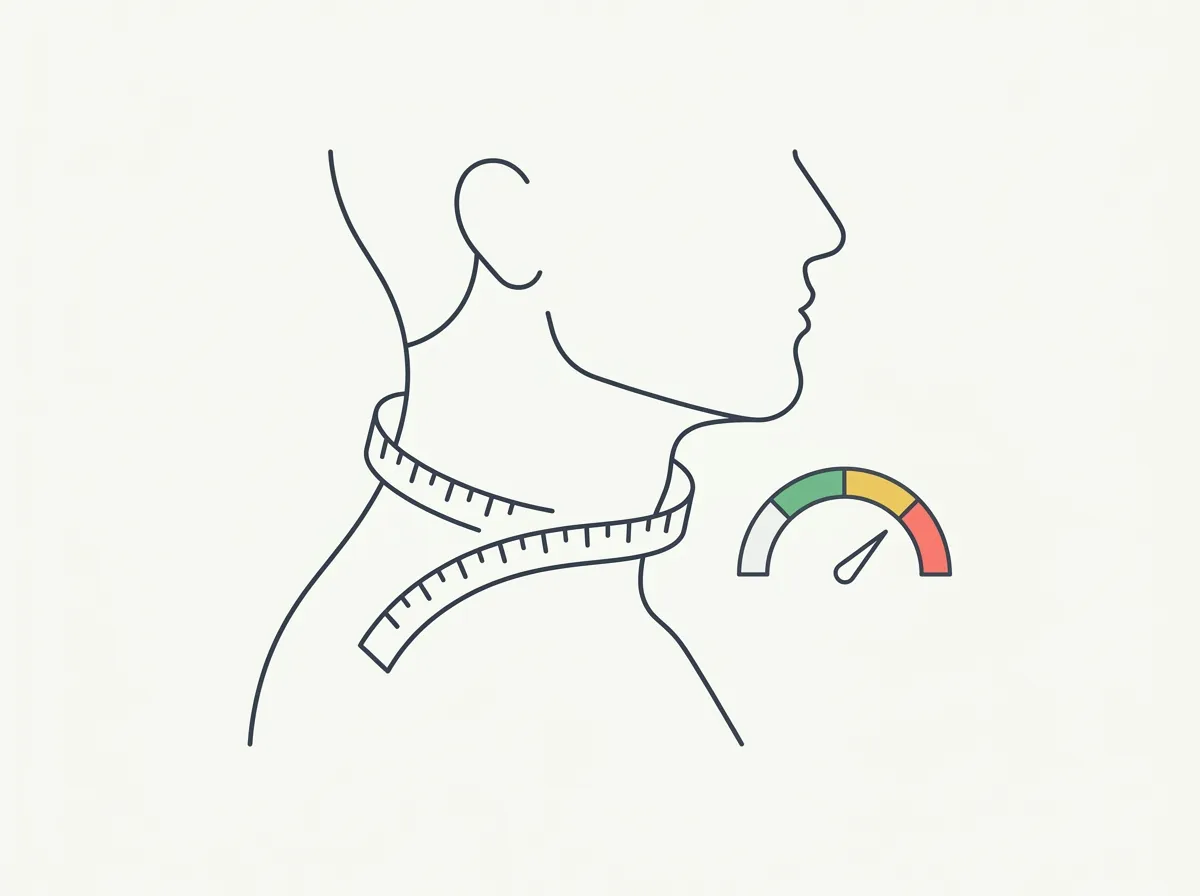 The average neck size for men, what neck circumference says about health, whether a 17-inch neck is big, why the Navy body fat formula uses it, and how to measure.