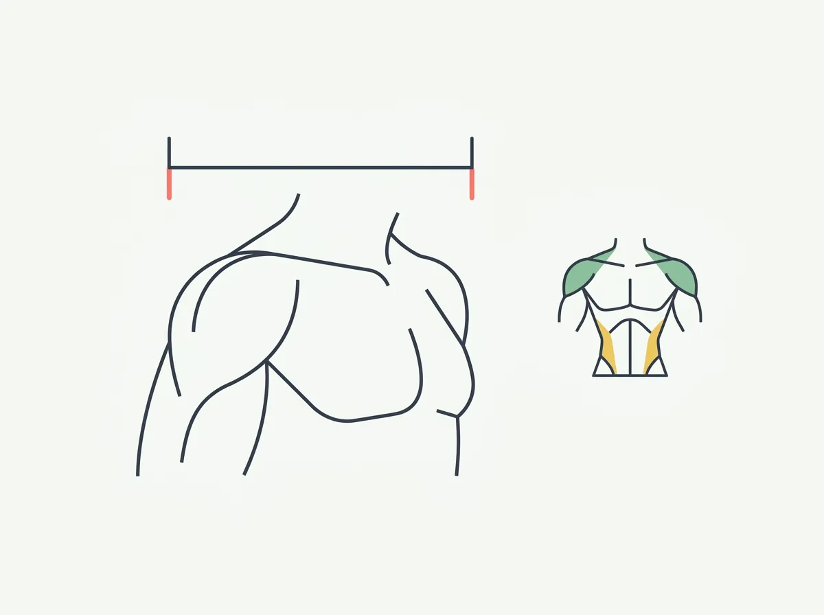 The average shoulder width for men — biacromial width vs shoulder circumference, what counts as broad by height, and which part of shoulder width training can actually change.