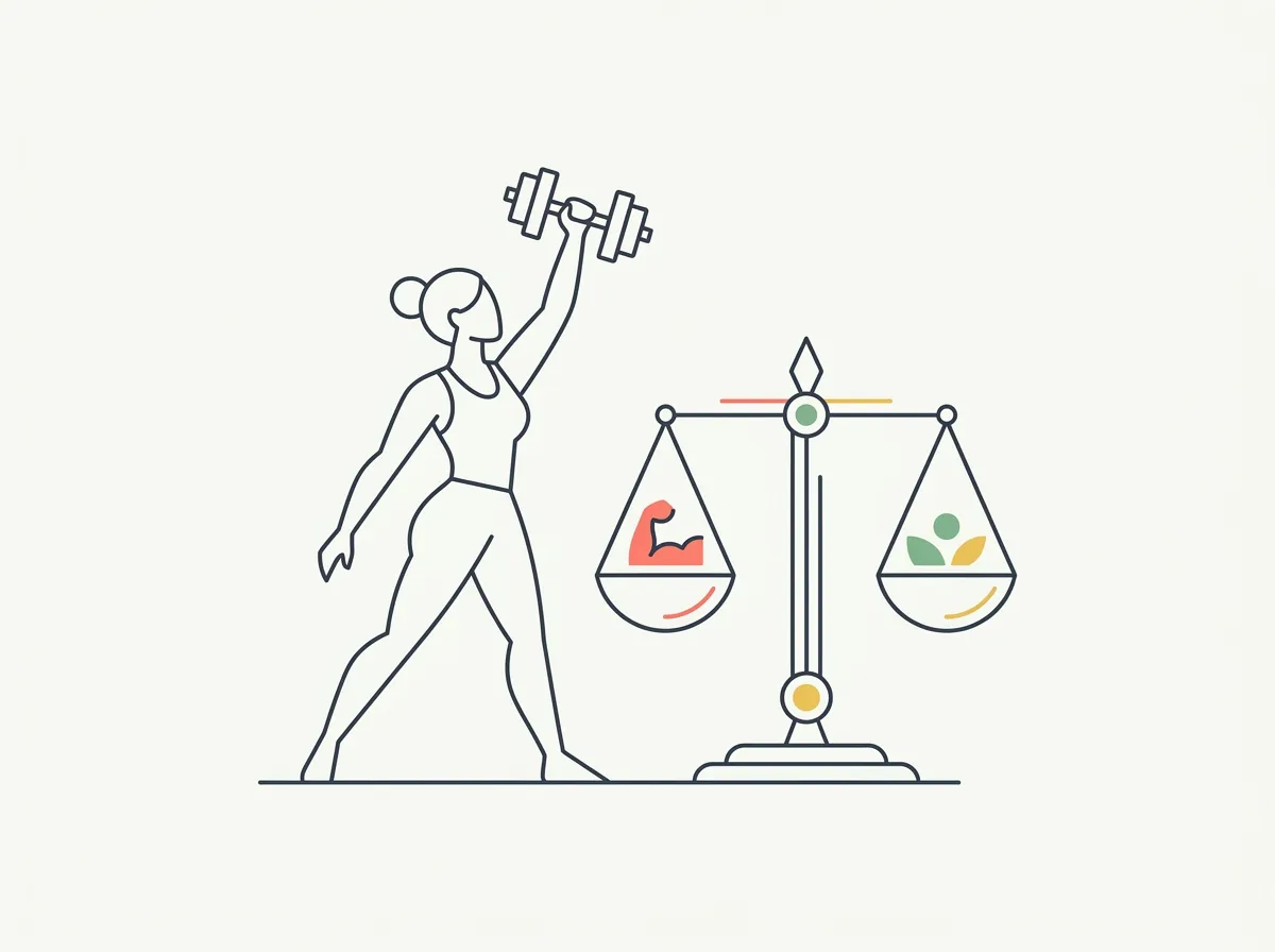 Body recomposition for women — why 'toned' means muscle, realistic body fat targets, protein and training fundamentals, and how to track change without the scale.