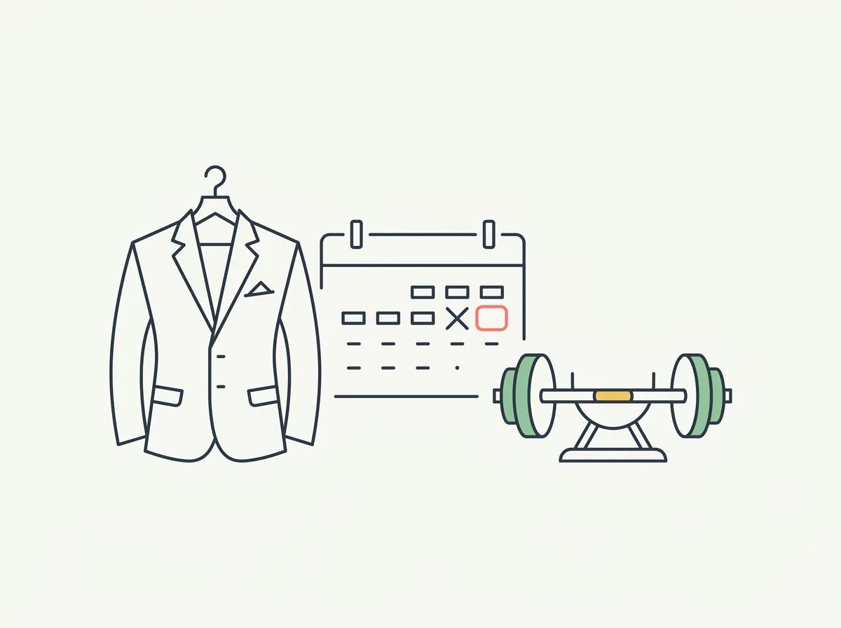 A realistic 12-week plan for grooms who want to look sharp at their wedding — timeline worked backward from the date, suit-fitting logistics, and why crash-dieting the last week backfires.