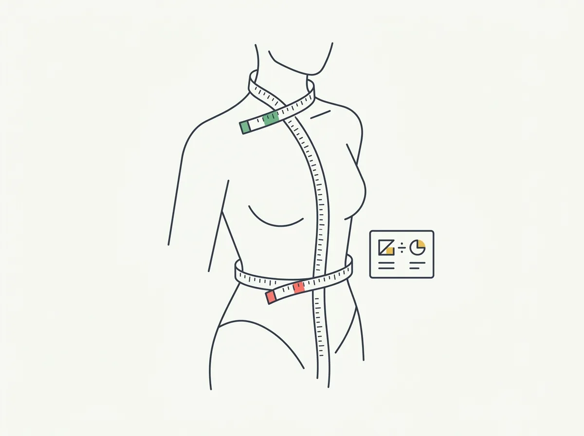 How to measure body fat with a tape measure using the US Navy method — the formulas, the exact measurement protocol, a worked example, and where the tape test breaks down.