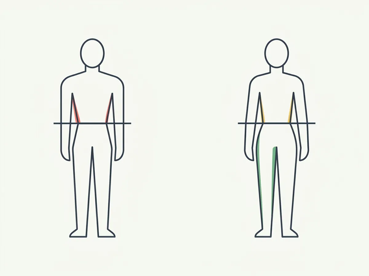 How to tell if you have a long torso or short legs — the sitting height test, what your torso-to-leg ratio changes about fit and lifting, and what it doesn't limit.