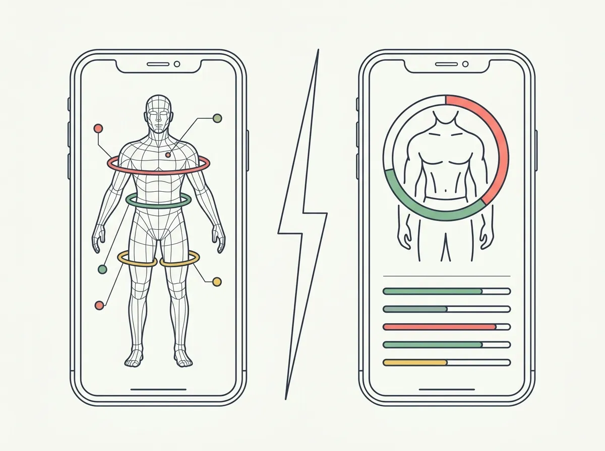 An honest MeThreeSixty review and comparison with GainFrame — 3D avatar measurements vs AI-scored progress photos, pricing, accuracy, and which fits your goal in 2026.