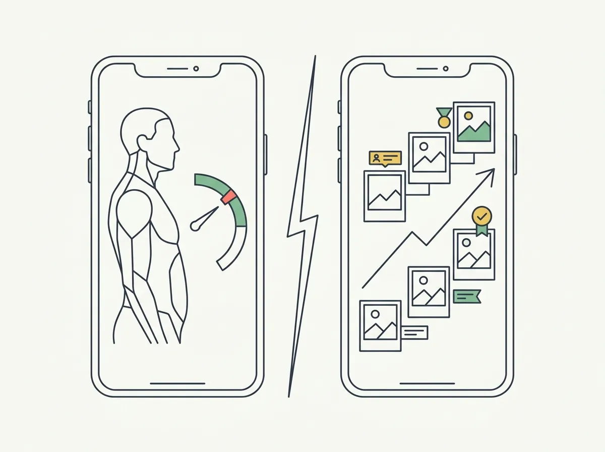 An honest Recomp AI review and comparison with GainFrame, scan-based body composition vs AI-scored photo timelines, pricing, and which recomp tracker fits your goal.