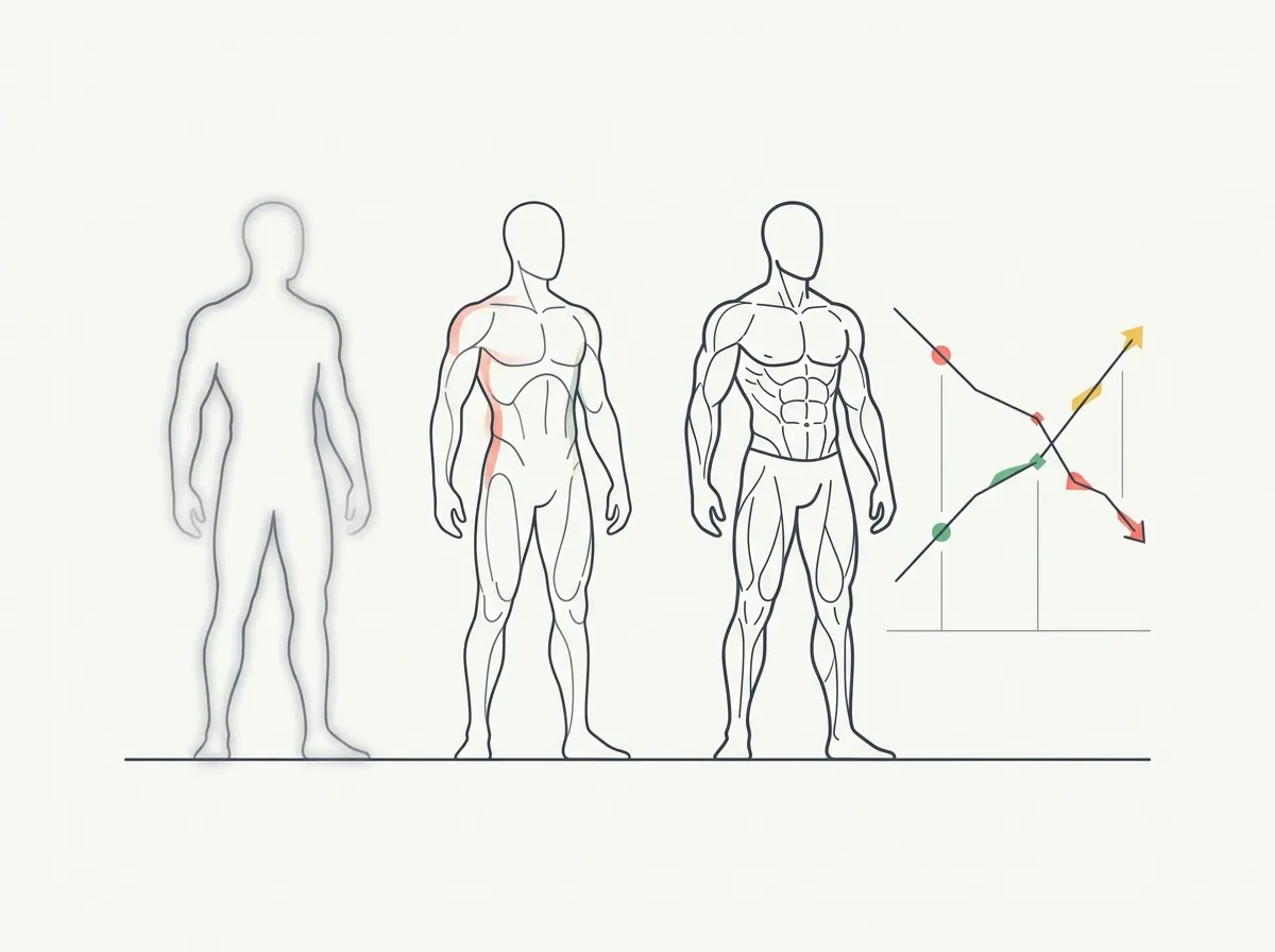 Skinny fat responds surprisingly well to recomposition — but only if you stop watching the scale. Here's the nutrition, training, and tracking playbook that actually works.