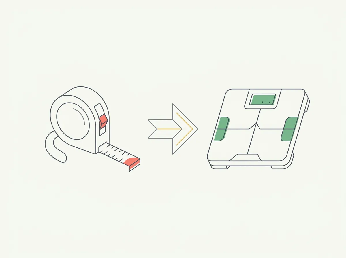 Tape measure vs smart scale for tracking fat loss: what each tool measures directly, where each one lies, and which combination fits your goal.