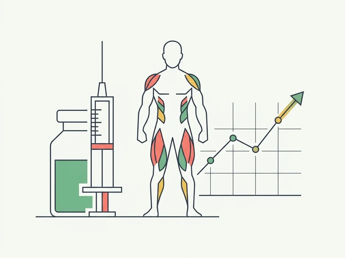 What research commonly reports about TRT and body composition — lean mass, fat mass, realistic timelines — and how to track real change without mistaking water or expectation for muscle. Not medical advice.