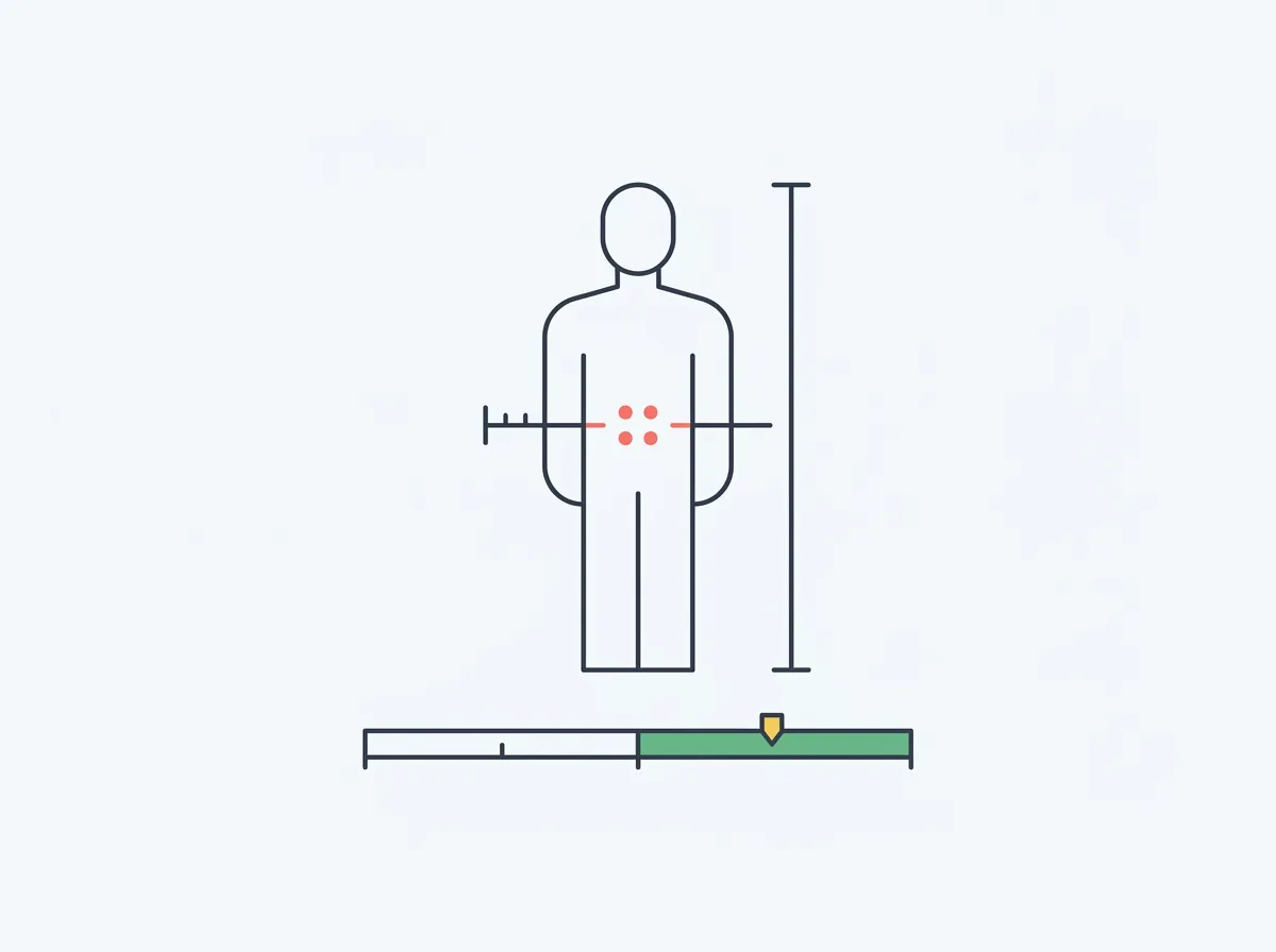 The waist-to-height ratio chart by height, the 0.5 rule explained, why WHtR catches what BMI misses — especially for muscular people — and how to measure yours correctly.