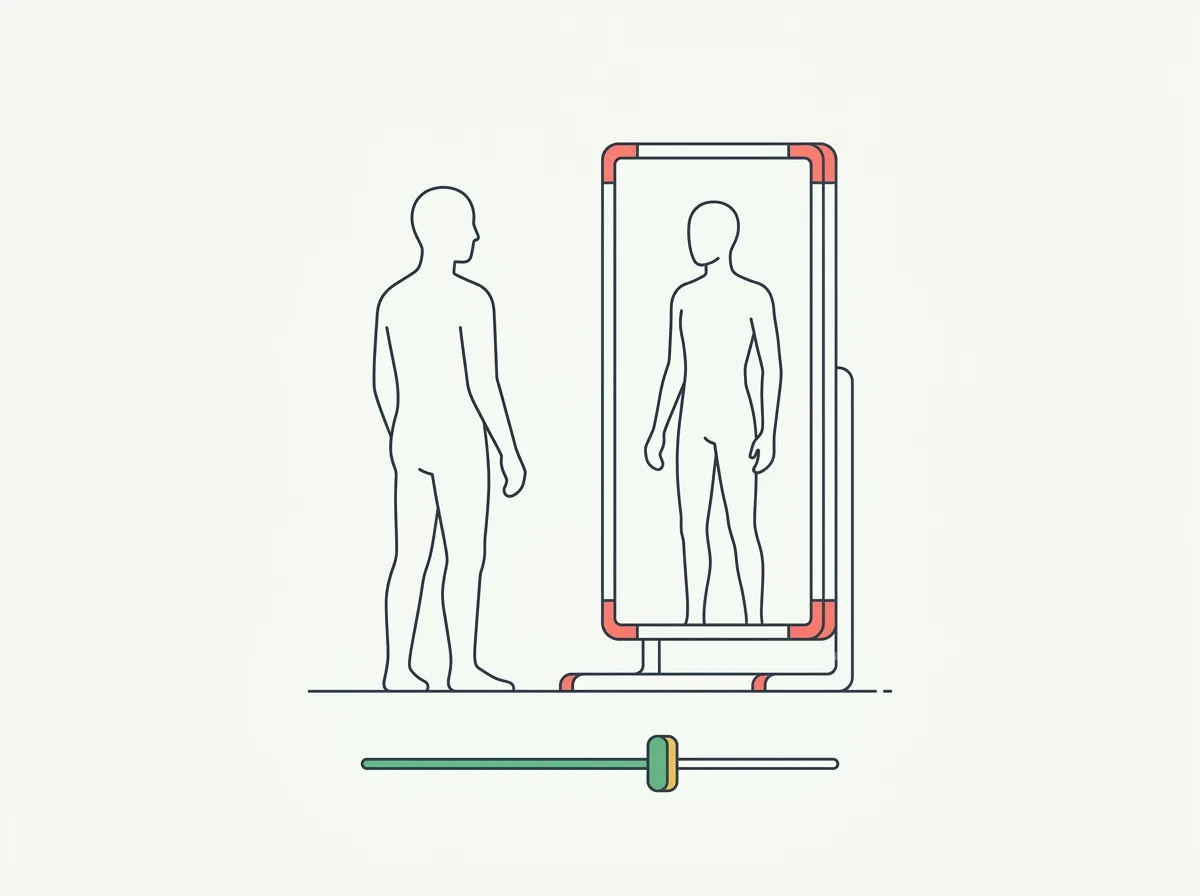 See what dropping 5 or 10 points of body fat actually looks like — standardized visualizer renders at 28%, 23%, and 18%, a free interactive tool, and an AI projection of your own body.