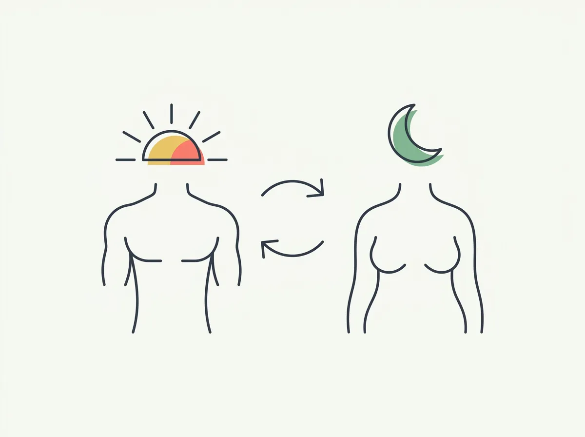 The overnight glycogen, water, and food-volume shifts that make you look more defined at 7am than 9pm, how big the swing really is, and the progress-photo rule it teaches.