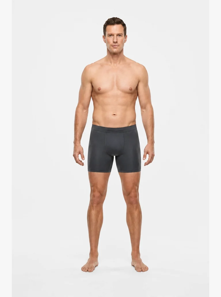 16 percent male body composition, front view